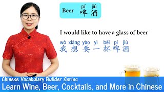 Learn Wine Beer Cocktails and More in Chinese  Vocab Lesson 16  Chinese Vocabulary Series [upl. by Allesig199]