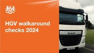 HGV walkaround checks 2024 official DVSA guide [upl. by Jessen968]