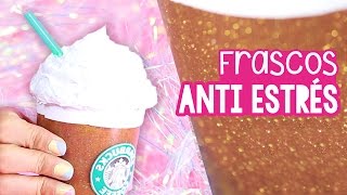 FRASCO QUITA ESTRÉS LIQUIDO  Frappé Falso  Regalos fáciles y rapidos ✎ Craftingeek [upl. by Elexa752]