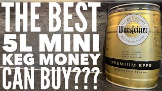 Warsteiner Premium Beer 5L Mini Keg  Warsteiner Lager Beer Review [upl. by Leigh842]