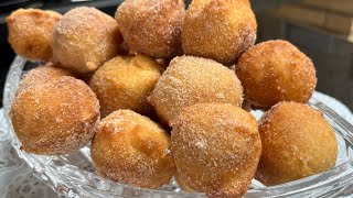 Receita Simples do bolinho de chuva da minha vó Sequinho e fofinho  Ao vivo [upl. by Nylatsirhc]