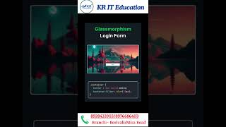 Glassmorphism Login A Modern Design Guide shorts programming [upl. by Akeme]