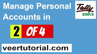 Manage Personal Accounts Income amp Expenses in Tally ERP 9  Part 2 [upl. by Fougere876]