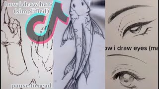 Tik Tok Drawing Tutorials 4 [upl. by Miksen]