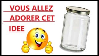 super idée à réaliser avec des bocaux en verreDIYRECYCLAGEASTUCE [upl. by Siberson327]