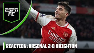 Arsenal 20 Brighton reaction Has Arteta worked out how to get the best of Kai Havertz  ESPN FC [upl. by Lothair]