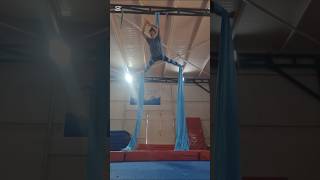 Spin amp Drop into a Cocoon  Class 6 silks aerialarts aerialsilks aerialclass [upl. by Strawn]