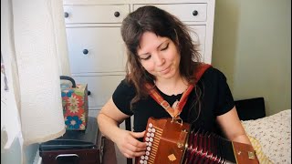 The Irish Washerwoman  Button Accordion  sheetmusic Trekzak diatonisches Akkordeon Castagnari [upl. by Berfield]