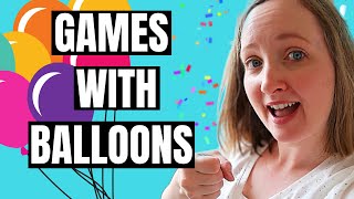 5 Birthday Party Games for Kids with Balloons [upl. by Aliehs]