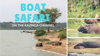 Boat Safari Trip on the Kazinga Channel in Uganda [upl. by Wrennie]