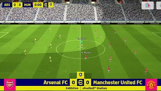 eFOOTBALL PES 2024 MOBILE GAMEPLAY🔥🔥 ARSENAL vs MANCHESTER UNITED [upl. by Ahseit]