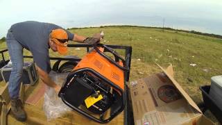 Generac LP 5500 Propane Generator Unboxing and Assembly [upl. by Odlavso]