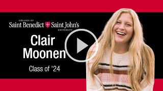 Opportunities abound at CSBSJU for Clair Moonen [upl. by Calvinna666]