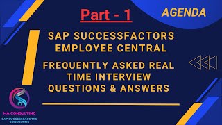 SAP SuccessFactors EC Real Time Implementation Scenario based Job Interview Ques amp Ans 2024 Part 1 [upl. by Enyledam]