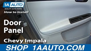 How To Remove Rear Door Panel 0613 Chevy Impala [upl. by Behah949]