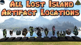 All 11 Artifact Locations On Lost Island in Ark Survival Evolved [upl. by Moorish]