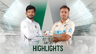 Bangladesh vs New Zealand Highlights  1st Test  Day 5  New Zealand Tour of Bangladesh 2023 [upl. by Delsman139]