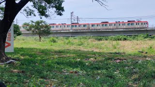 TEST RUNS HANGGANG DULOMGA BAGONG KALSADA PARA SA LRT 1 LRT 1 CAVITE EXTENSION [upl. by Ahsinad]