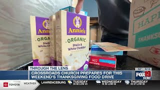 Crossroads Church prepares for this weekends Thanksgiving food drive [upl. by Eisaj]