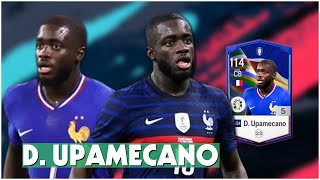 REVIEW DAYOT UPAMECANO EU24 FC ONLINE  nâng cấp chỉ số so với 23UCL [upl. by Nylknarf]