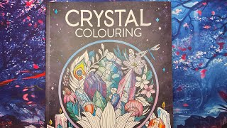 New Flipthrough of ‘Crystal colouring’  Adult colouring [upl. by Wahl]