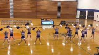 Springboro Basketball Cheer 7th Grade Blue Halftime 2022 [upl. by Emyaj]