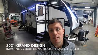 2021 Grand Design Imagine 2910BH Bunk House Travel Trailer [upl. by Ime685]