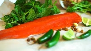 Pan seared Alaskan wild salmon [upl. by Amir]