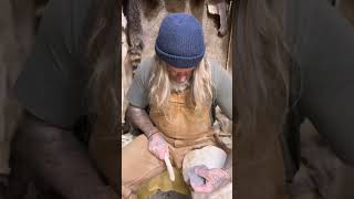 Stone Age Crescent Knife survival bushcraft caveman donnydust flintknapping stonetools [upl. by Valma]