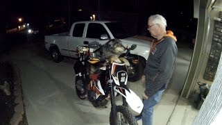 KTM 690R Night Ride using Motominded Baja Designs LED Headlights [upl. by Knapp]