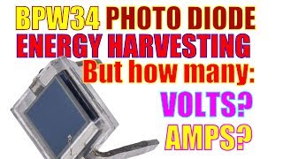 Is the BPW34 any good for Energy Harvesting Volts Amps [upl. by Eidlog]