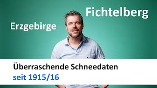 Fichtelberg Schneeveränderungen seit 191516 [upl. by Moishe]