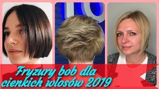 Top 20 💓 modne fryzury bob dla cienkich włosów 2019 [upl. by Dlabihcra]