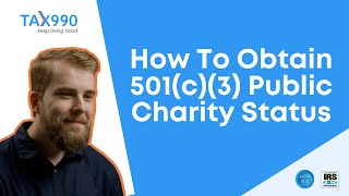 How Can an Organization Obtain 501c3 Public Charity Status [upl. by Alikat]