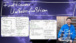 Funktionen  Teil 10  Umkehrfunktion [upl. by Janerich]