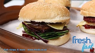 FreshFast Beef and Beetroot Burger [upl. by Bette]