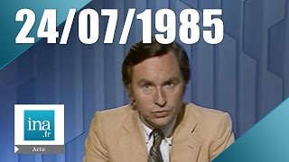 Soir 3 du 24 juillet 1985  La France durcit sa position face à lAfrique du Sud  Archive INA [upl. by Ttevy]