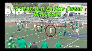 13 year old  Jensen Bell 6 2018 LA City Ducks Highlights [upl. by Leima]