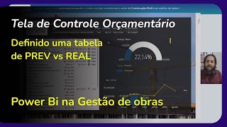 Controle Orçamentário de Obras no Power Bi [upl. by Atiek]