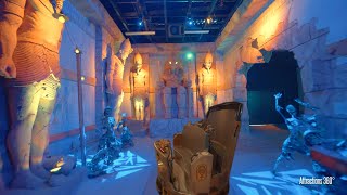 Egyptian Interactive Dark Ride  Challenge of Tutankhamon  Walibi Belgium Theme Park [upl. by Oakley]