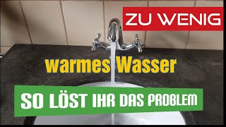 Wenig Warmwasser So läuft es wieder Rückschlagventil klemmt [upl. by Lennod]