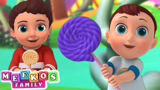 🍭 Lollipop Song 🍭  Nursery Rhymes and Kids Songs  Meekos Family [upl. by Gabriela351]