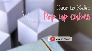 DIY Easy Pop up cube tutorial  Make jumping cubes at home 😍 Best surprise gift [upl. by Wiltshire31]