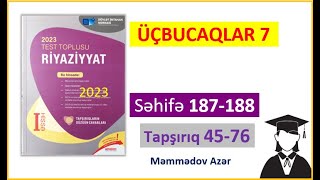 Düzbucaqlı üçbucaqPifaqor teoremiDüzbucaqlı üçğın tərəfləri və bucaqları arasındakı münasibətlər2 [upl. by Aynosal790]