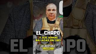 EL CHAPO Y SU ARSENAL BAÑADA EN ORO💸🇲🇽shorts mexico facts cartel [upl. by Tybi102]