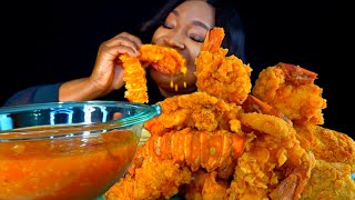 SEAFOOD BOIL MUKBANG  FRIED LOBSTER  MEGA PRAWN MUKBANG  Seafood  Mukbang [upl. by Awe]