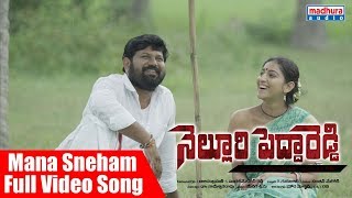 Mana Sneham Manoharam Full Video Song  Nellori Pedda Reddy Movie  Satish Reddy Mouryani VJ Reddy [upl. by Neenaj]