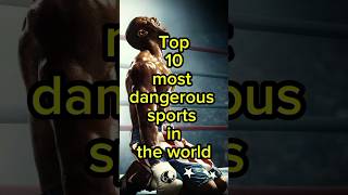 Top 10 most😱 dangerous sports in the world top10 shorts sports [upl. by Nette594]