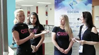 EDCON  Anna Niemira interviews representatives of CryptoChicks [upl. by Silden436]