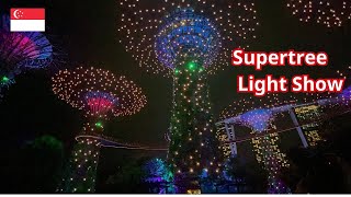 Trip Supertree Grove Light Show amp Aurora Borealis Preview singapore gardensbythebaysingapore [upl. by Thorr]